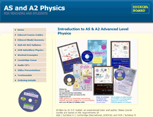 Tablet Screenshot of alevel-physics.co.uk